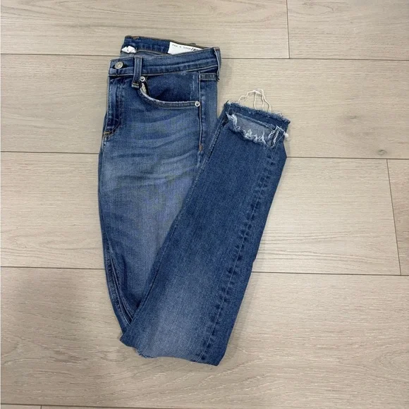 Rag & Bone Skinny Distressed Jeans